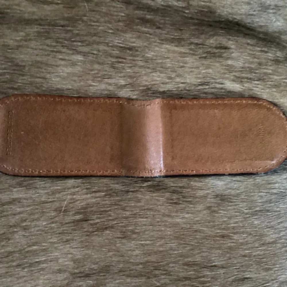 Fossil Black Leather Money Clip